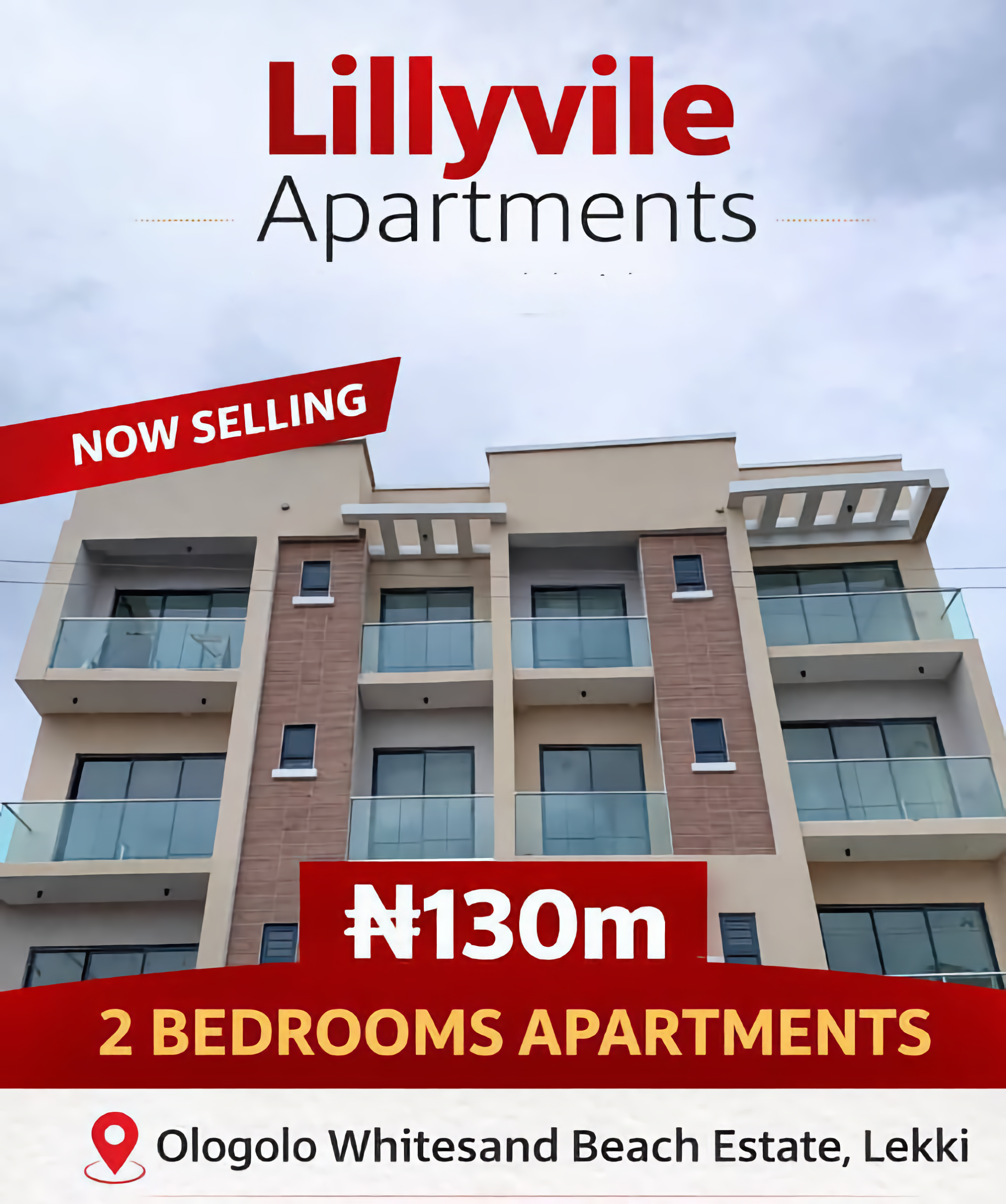 FOR SALE: 2 Bedroom Lilyvile Apartment Ologolo Whitesand Beach Estate, Lekki. Lagos
